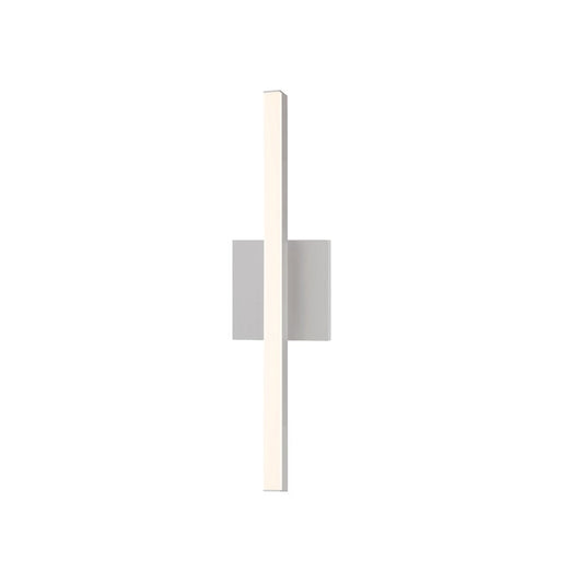 SONNEMAN Stix 18" LED 3000K Bright Satin Aluminum Optical Acrylic Shade Vanity Bath Bar Lighting