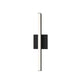 SONNEMAN Stix 18" LED 3000K Satin Black Optical Acrylic Shade Vanity Bath Bar Lighting