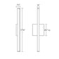SONNEMAN Stix 18" LED 3000K Satin White Optical Acrylic Shade Vanity Bath Bar Lighting