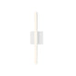 SONNEMAN Stix 18" LED 3000K Satin White Optical Acrylic Shade Vanity Bath Bar Lighting