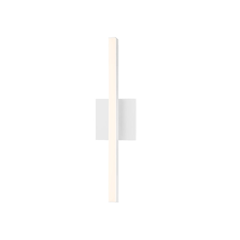 SONNEMAN Stix 18" LED 3000K Satin White Optical Acrylic Shade Vanity Bath Bar Lighting