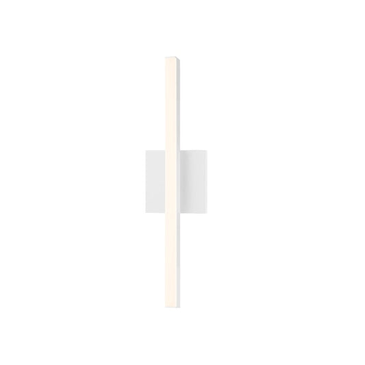 SONNEMAN Stix 18" LED 3000K Satin White Optical Acrylic Shade Vanity Bath Bar Lighting