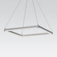 SONNEMAN Stix 19" LED Bulb Bright Satin Aluminum Optical Acrylic Shade Rectangle Pendant Light With 20' Cord Length