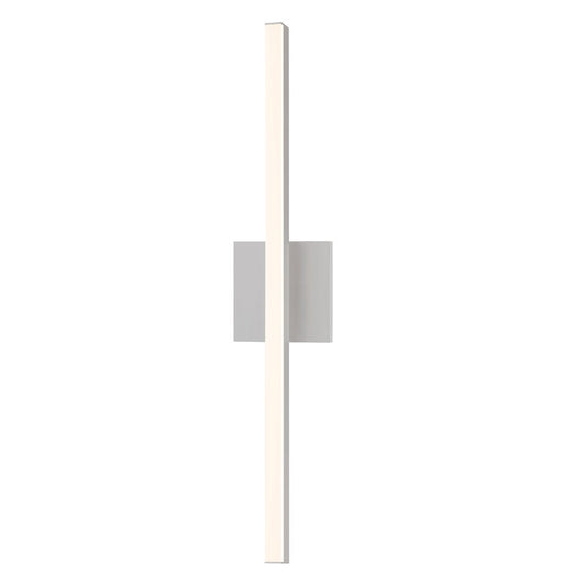 SONNEMAN Stix 24" LED 3000K Bright Satin Aluminum Optical Acrylic Shade Vanity Bath Bar Lighting