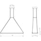 SONNEMAN Stix 30" x 6" LED Bulb Satin Black Optical Acrylic Shade Rectangle Pendant Light With 20' Cord Length