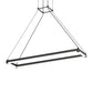 SONNEMAN Stix 30" x 6" LED Bulb Satin Black Optical Acrylic Shade Rectangle Pendant Light With 20' Cord Length
