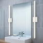 SONNEMAN Stix 32" LED 3000K Bright Satin Aluminum Optical Acrylic Shade Vanity Bath Bar Lighting