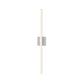 SONNEMAN Stix 32" LED 3000K Bright Satin Aluminum Optical Acrylic Shade Vanity Bath Bar Lighting