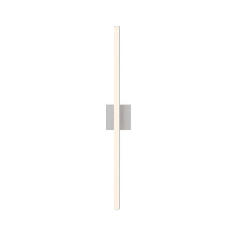 SONNEMAN Stix 32" LED 3000K Bright Satin Aluminum Optical Acrylic Shade Vanity Bath Bar Lighting