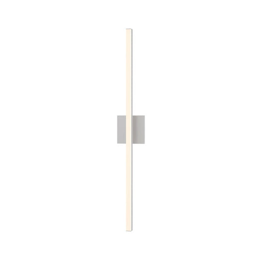 SONNEMAN Stix 32" LED 3000K Bright Satin Aluminum Optical Acrylic Shade Vanity Bath Bar Lighting
