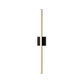 SONNEMAN Stix 32" LED 3000K Satin Black Optical Acrylic Shade Vanity Bath Bar Lighting