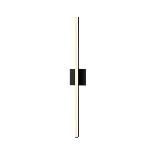 SONNEMAN Stix 32" LED 3000K Satin Black Optical Acrylic Shade Vanity Bath Bar Lighting
