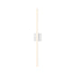 SONNEMAN Stix 32" LED 3000K Satin White Optical Acrylic Shade Vanity Bath Bar Lighting