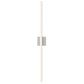 SONNEMAN Stix 40" LED Bright Satin Aluminum Optical Acrylic Shade Vanity Bath Bar Lighting