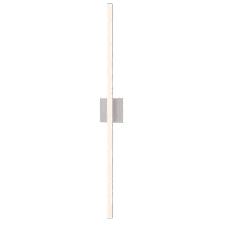 SONNEMAN Stix 40" LED Bright Satin Aluminum Optical Acrylic Shade Vanity Bath Bar Lighting