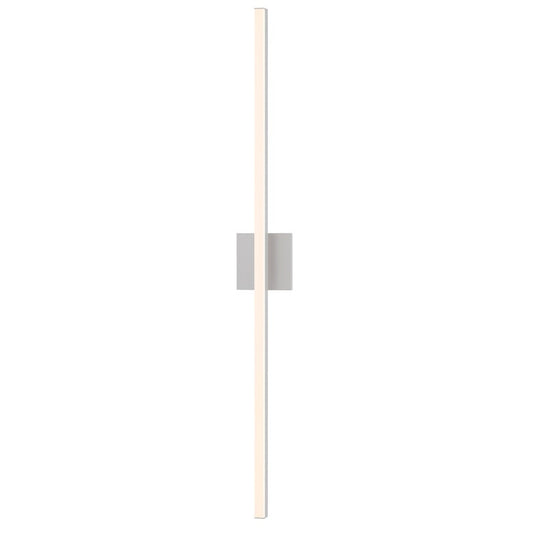 SONNEMAN Stix 40" LED Bright Satin Aluminum Optical Acrylic Shade Vanity Bath Bar Lighting