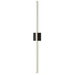 SONNEMAN Stix 40" LED Satin Black Optical Acrylic Shade Vanity Bath Bar Lighting