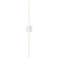 SONNEMAN Stix 40" LED Satin White Optical Acrylic Shade Vanity Bath Bar Lighting