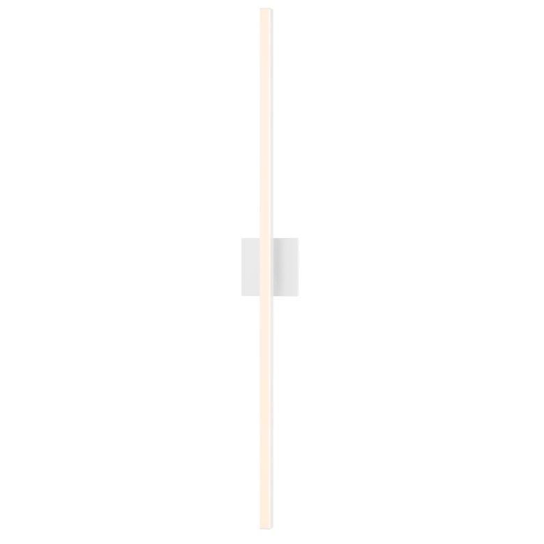 SONNEMAN Stix 40" LED Satin White Optical Acrylic Shade Vanity Bath Bar Lighting