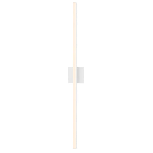 SONNEMAN Stix 40" LED Satin White Optical Acrylic Shade Vanity Bath Bar Lighting