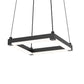 SONNEMAN Stix 9" LED Bulb Satin Black Optical Acrylic Shade Rectangle Pendant Light With 20' Cord Length