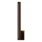 SONNEMAN Stripe 24" 1-Light LED Textured Bronze Aluminum With Colored Strip Shade Wall Sconce