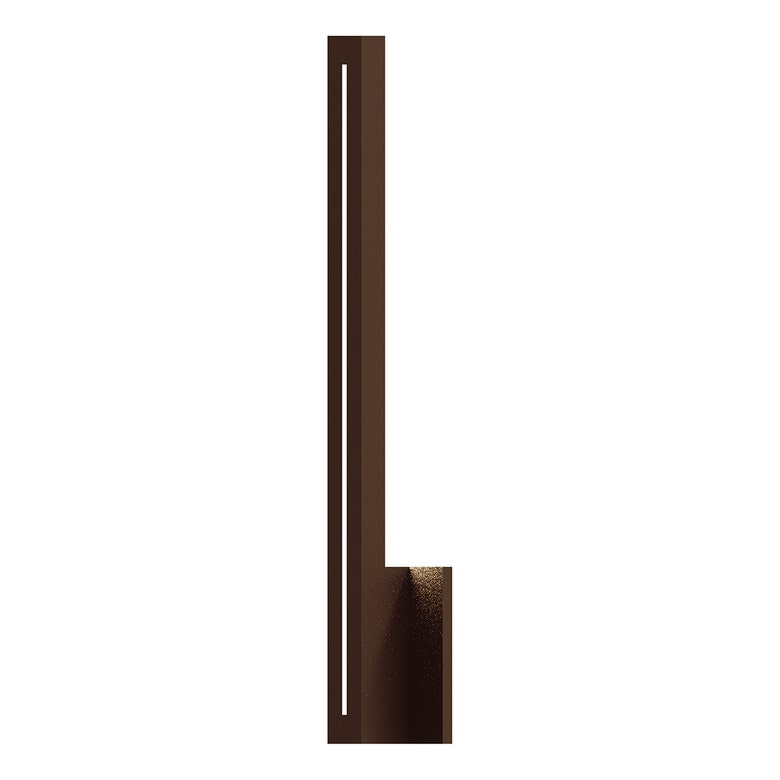 SONNEMAN Stripe 24" 1-Light LED Textured Bronze Aluminum With Colored Strip Shade Wall Sconce