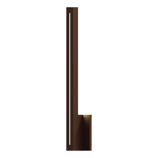 SONNEMAN Stripe 24" 1-Light LED Textured Bronze Aluminum With Colored Strip Shade Wall Sconce
