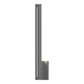 SONNEMAN Stripe 24" 1-Light LED Textured Gray Aluminum With Colored Strip Shade Wall Sconce