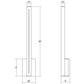 SONNEMAN Stripe 24" 1-Light LED Textured Gray Aluminum With Colored Strip Shade Wall Sconce