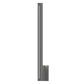 SONNEMAN Stripe 30" 1-Light LED Textured Gray Aluminum With Colored Strip Shade Wall Sconce