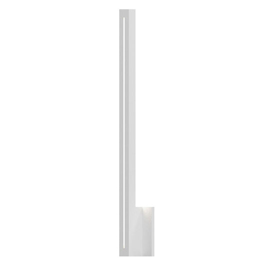 SONNEMAN Stripe 30" 1-Light LED Textured White Aluminum With Colored Strip Shade Wall Sconce