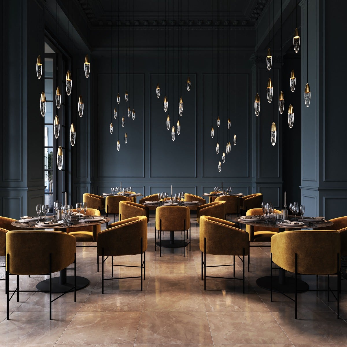 SONNEMAN Sultana 12-Light Satin Brass Round Chandelier With White Canopy