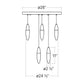 SONNEMAN Sultana 9-Light Satin Brass Round Chandelier With White Canopy