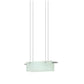 SONNEMAN Suspended Glass Slim 18" LED Bulb Satin Nickel Pendant Light