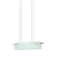 SONNEMAN Suspended Glass Slim 24" LED Bulb Satin Nickel Pendant Light