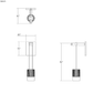 SONNEMAN Suspenders 1-Light Mini Cylinder With Snoot Flood Satin Black Aluminum Shade Wall Sconce