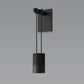 SONNEMAN Suspenders 1-Light Mini Cylinder With Snoot Flood Satin Black Aluminum Shade Wall Sconce