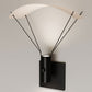 SONNEMAN Suspenders 1-Light Standard Cylinders With Flood Lens and Parachute Reflector Satin Black Wall Sconce