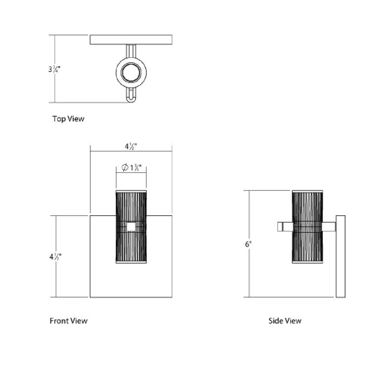 SONNEMAN Suspenders 1-Light Standard Duplex Cylinders With Flood Lens Satin Black Diecast Aluminum Shade Wall Sconce