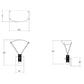 SONNEMAN Suspenders 1-Light Standard Duplex Cylinders With Snoot Flood Lens and Parachute Reflector Satin Black Wall Sconce