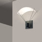 SONNEMAN Suspenders 1-Light Standard Single Cylinders With Parachute Reflector Satin Black Shade Wall Sconce