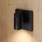 SONNEMAN Suspenders 1-Light Standard Single Cylinders With Snoot Flood Lens Satin Black Shade Wall Sconce
