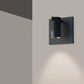 SONNEMAN Suspenders 1-Light Standard Single Cylinders With Snoot Flood Lens Satin Black Shade Wall Sconce