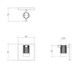 SONNEMAN Suspenders 1-Light Standard Single Cylinders With Snoot Flood Lens Satin Black Shade Wall Sconce