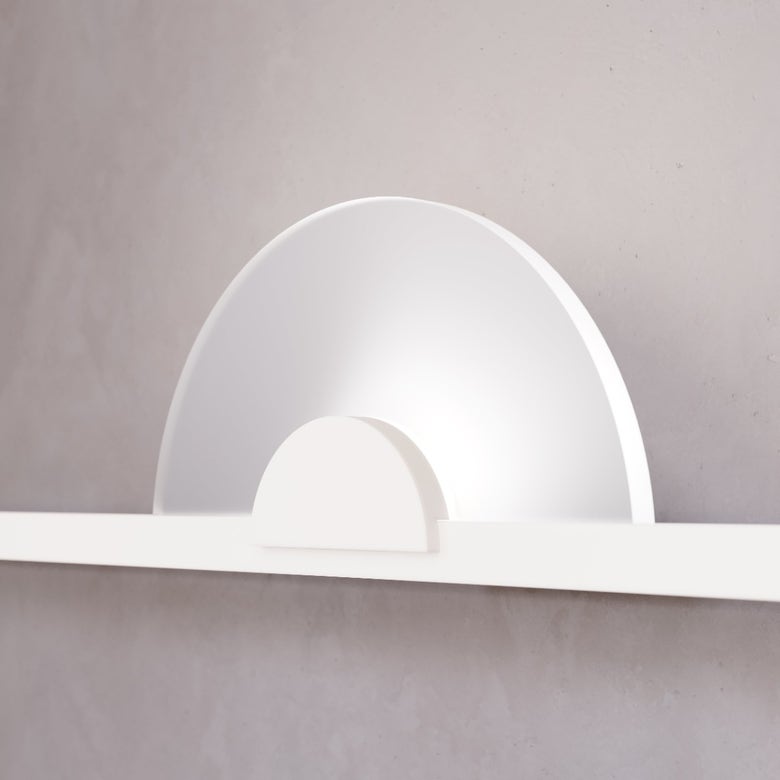 SONNEMAN Suspenders 2-Bar 5-Light Mezzaluna Luminaires Satin White Acrylic Shade Wall Sconce