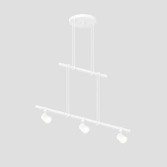 SONNEMAN Suspenders 24" 2-Tier Precise Aimable Cylinders Aluminum Satin White Linear Flush Mount Lighting
