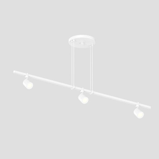 SONNEMAN Suspenders 36" 1-Tier Precise Bar-Mounted Aimable Satin White Aluminum Flood Lens Linear Flush Mount Lighting