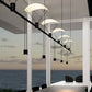 SONNEMAN Suspenders 36" 6-Light 3-Bar Single Cylinders With Flood Lenses and Parachute Reflectors Linear Pendant Light