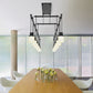 SONNEMAN Suspenders 48" 12-Light 2-Tier Drum Luminaires Satin Black Etched Cased Glass Shade Linear Pendant Light